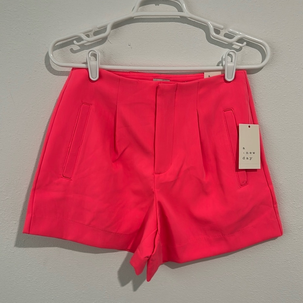 Hot Pink Midi Shorts
